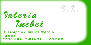 valeria knebel business card